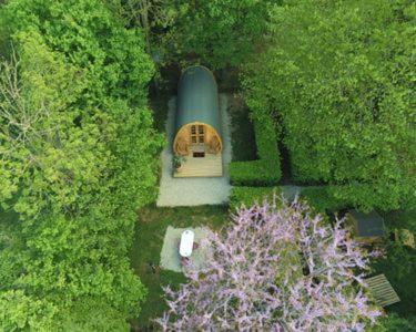 Cabane En Bois Avec Bain Nordique Asnieres-sur-Vegre Εξωτερικό φωτογραφία