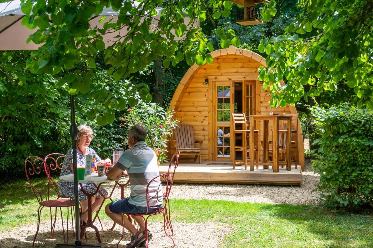Cabane En Bois Avec Bain Nordique Asnieres-sur-Vegre Εξωτερικό φωτογραφία
